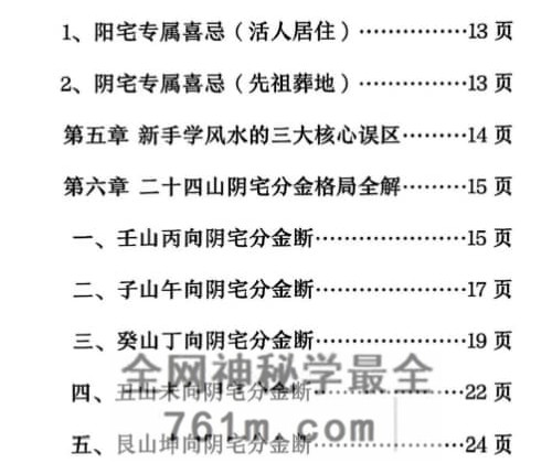G1820二十四山分金断PDF电子书 205 页