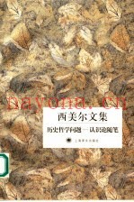 历史哲学问题  认识论随笔