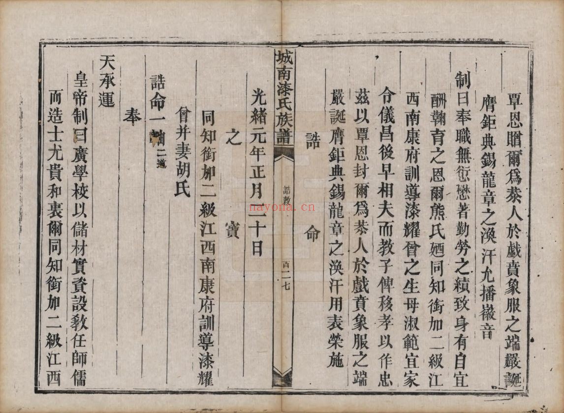 江西新昌.城南漆氏族谱(中华寻根网)共12卷