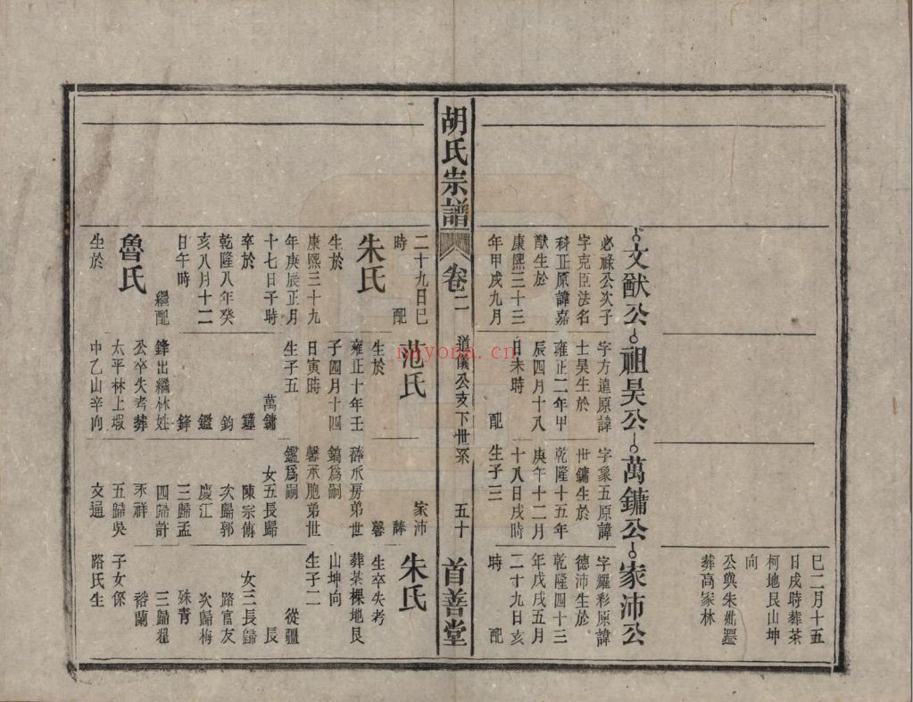 胡氏宗谱族谱(中华寻根网)共30册
