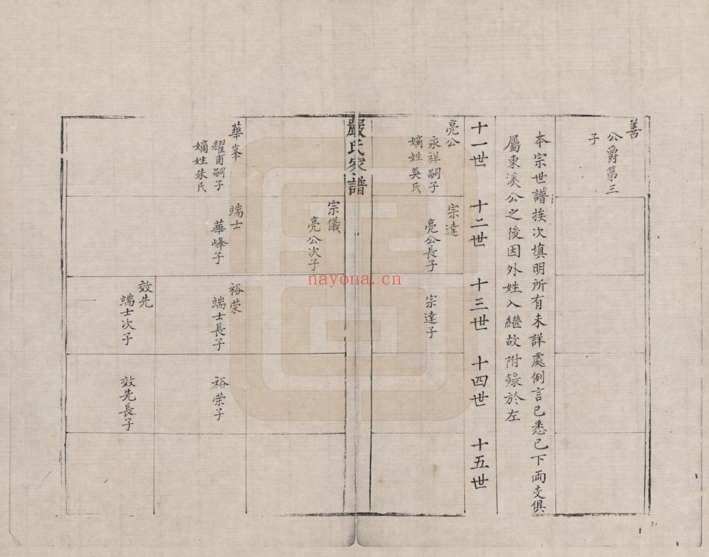 严氏宗谱族谱(中华寻根网)共3册