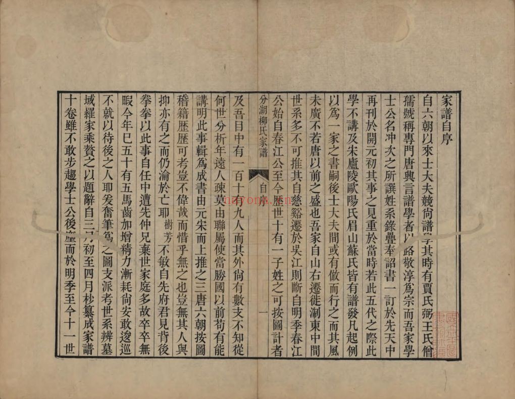 柳氏宗谱族谱(中华寻根网)共4册