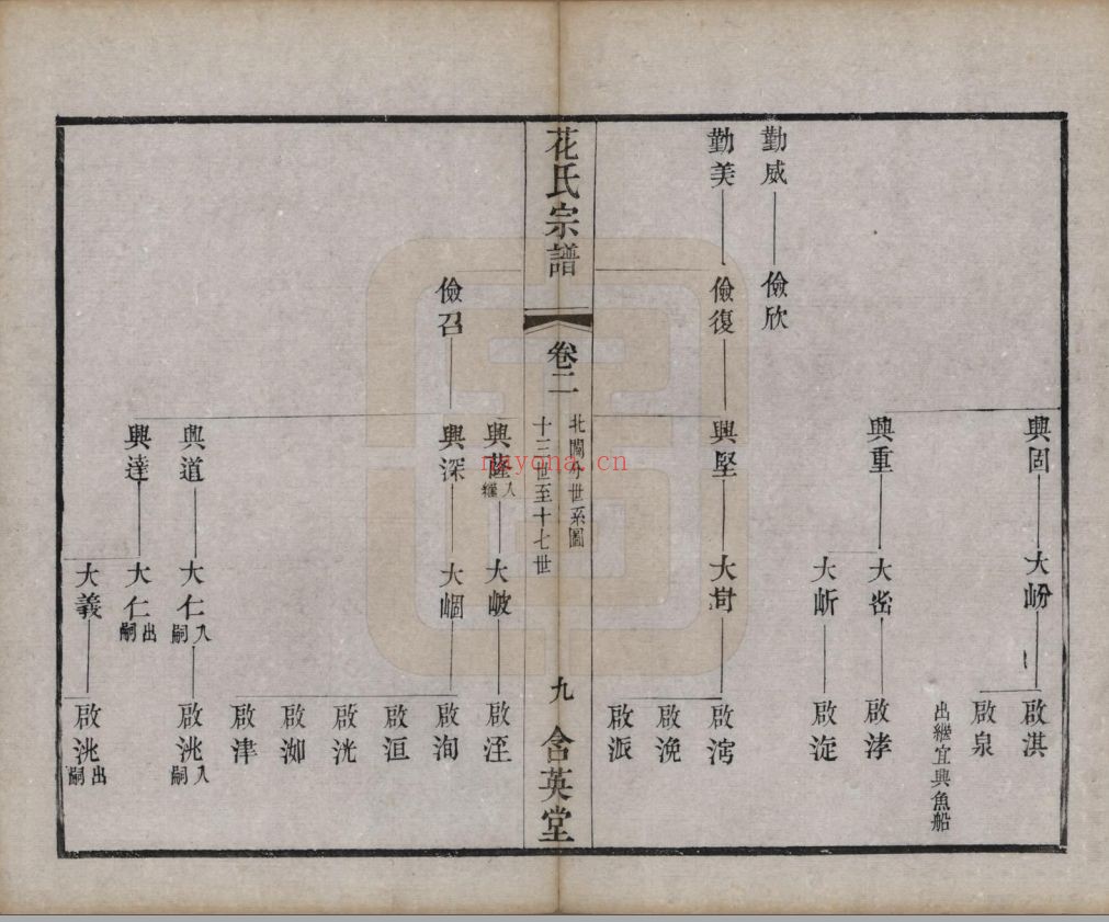 花氏宗谱族谱(中华寻根网)共2册