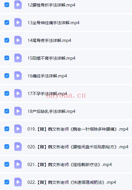 魏文彬魏氏扁鹊神医按摩术第1期22集视频 中医按摩