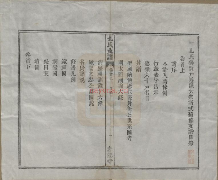 孔氏宗谱族谱(中华寻根网)共10册