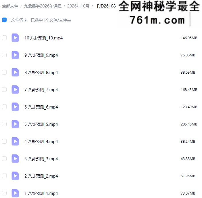 郭福星《八卦预测》高级研修班 26集视频课