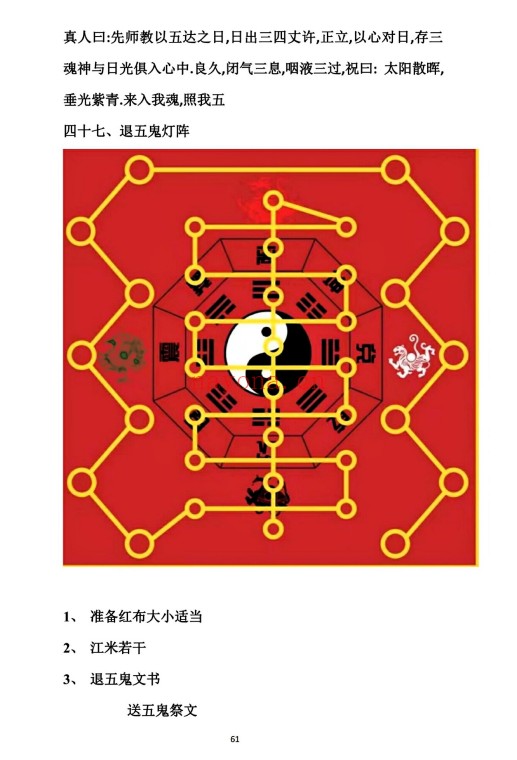 贾宏易全真教道家秘传法术奇门灯阵120页PDF 奇门秘法