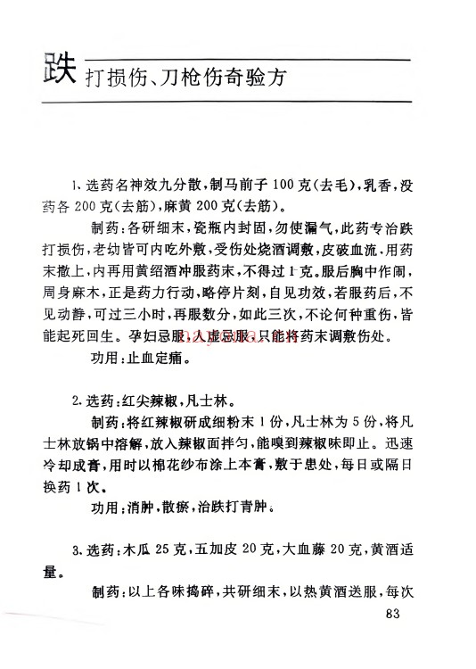 里加民间奇妙单方151页PDF 中医单方