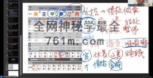 A2533贺侨莉八字运势和人生篇线上课视频12集