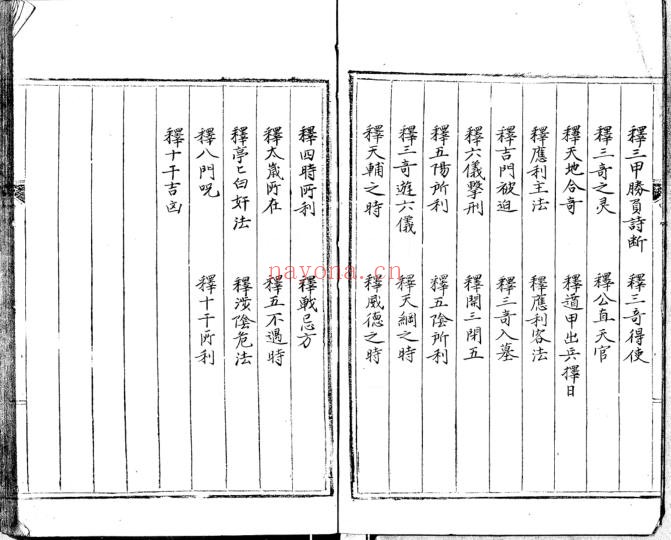 《金枢符应秘文.三卷》，明抄本奇门遁甲兵符类古籍（道教书籍大全）