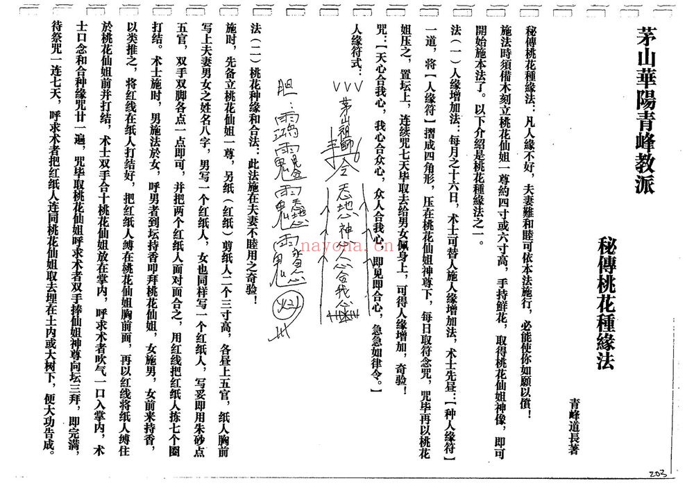 甲坛华阳《青峰教派阴法篇》PDF电子书（86页）