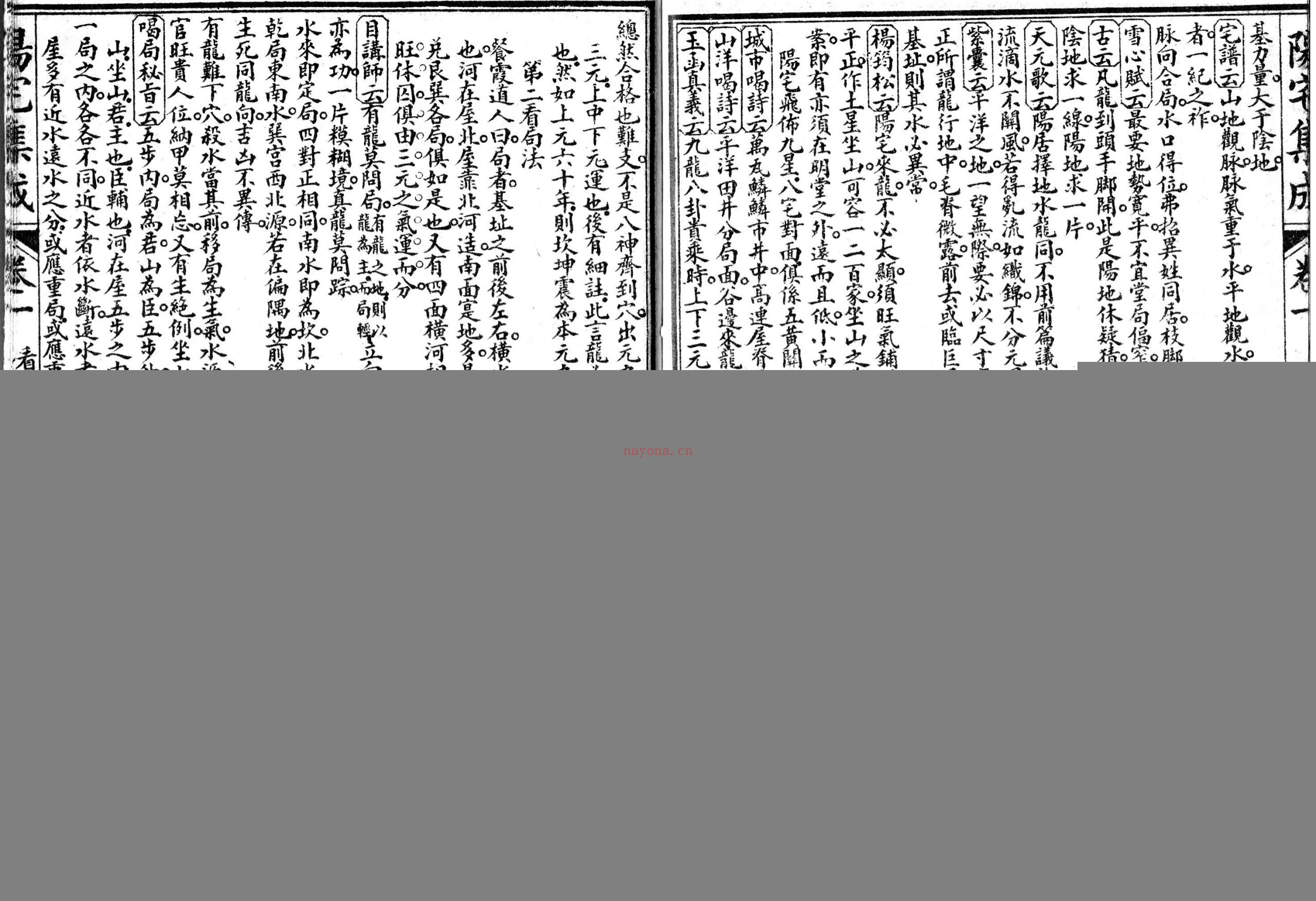 阴阳二宅全书-阳宅集成八册