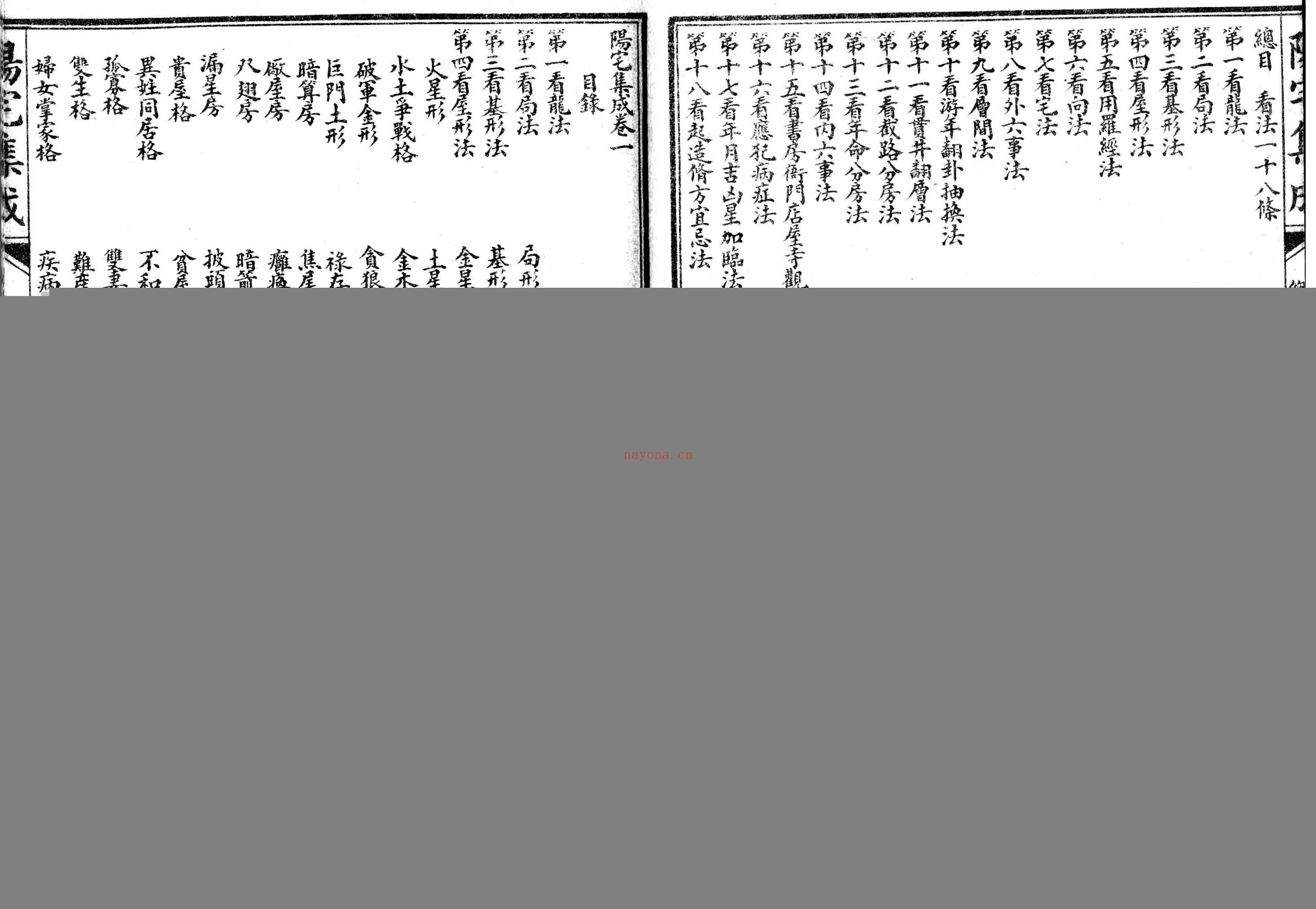 阴阳二宅全书-阳宅集成八册