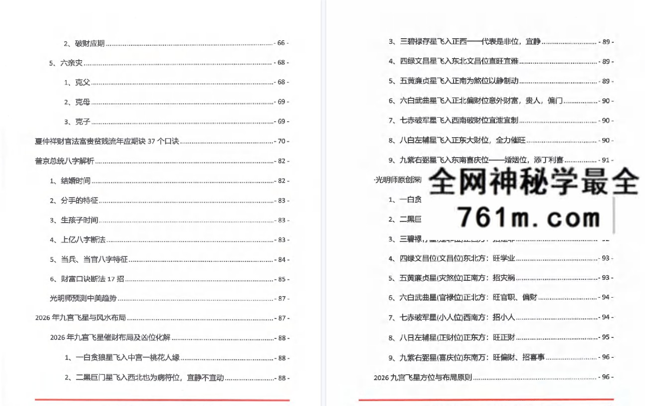 夏光明命理直播笔记3.0-461页