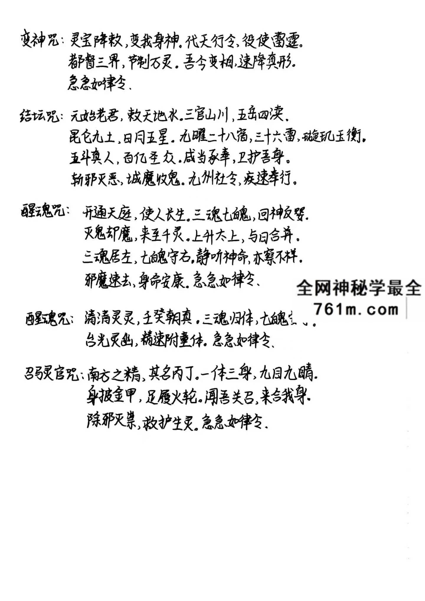 西南清微 玉京雷坛法本 94页