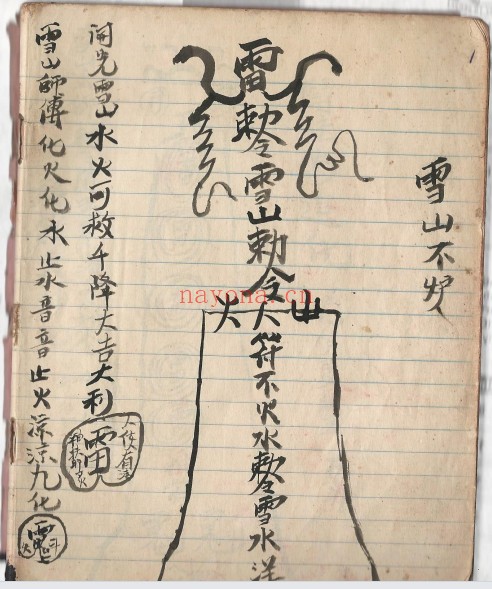 黄法胜大圣教秘传手写书符本224页PDF 符咒秘本