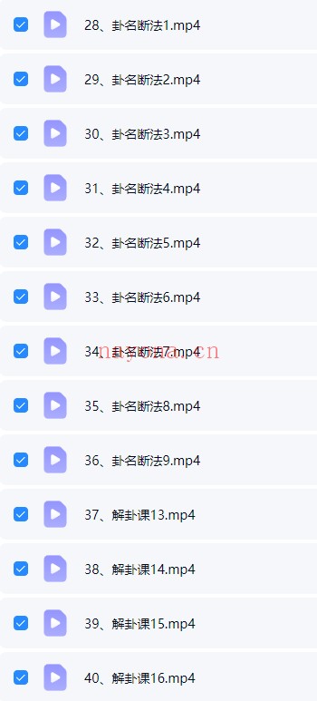 完美梅花易数系统课56集视频 梅花教程