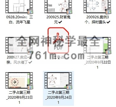H892李伟华-飞盘奇门 二字占 一二三四五 共五期合集35集视频+文档