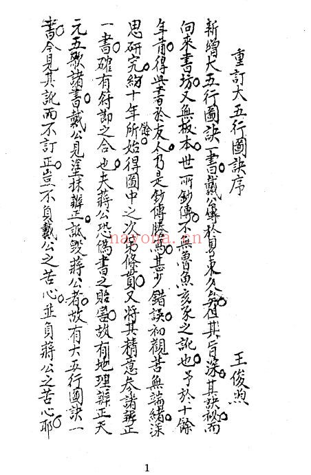 戴礼台《重订大五行图诀》304页 八字命理 第1张-古籍汇典 戴礼台《重订大五行图诀》304页 八字命理 第1张