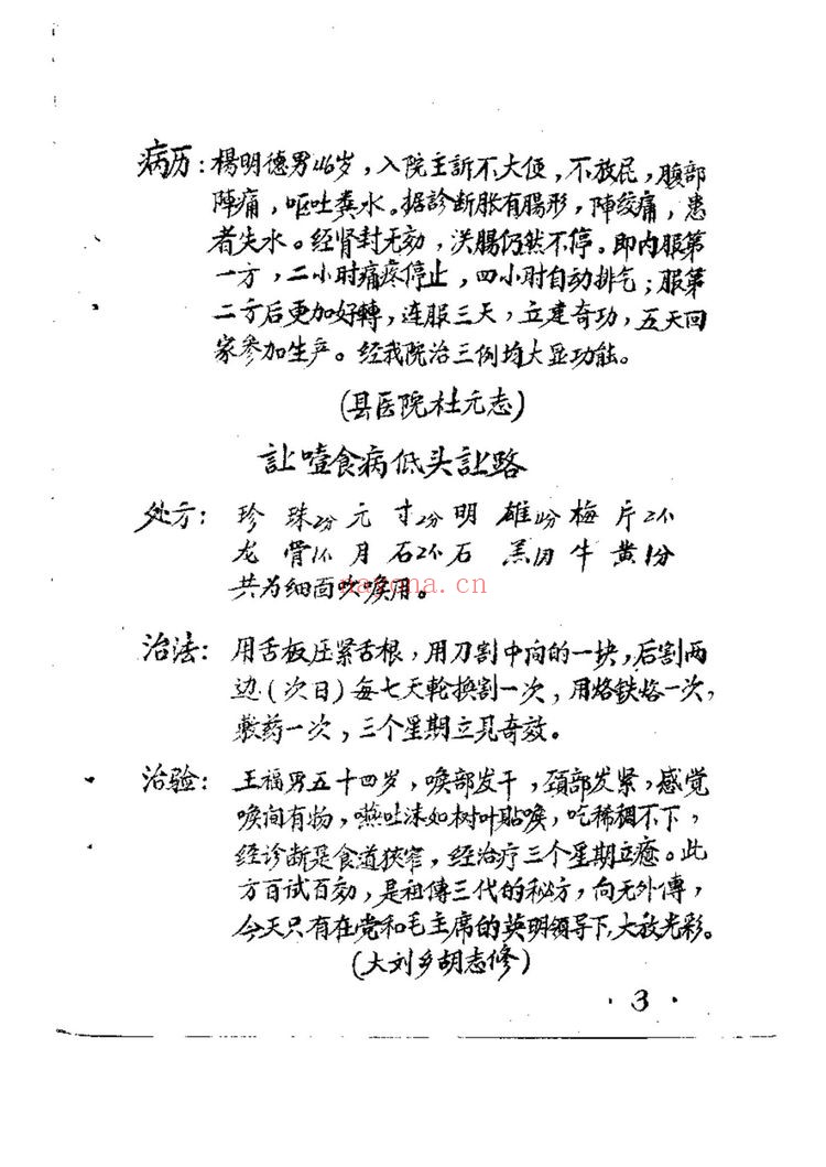 《50年代手抄本百试百验祖传秘方 袁伟》