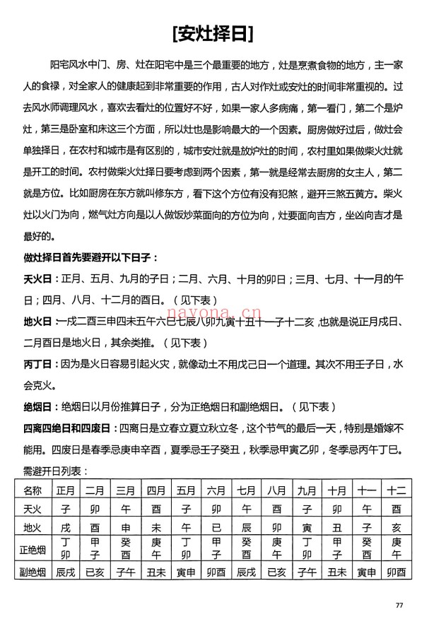 择吉一本通择日教程：择日择吉实用资料