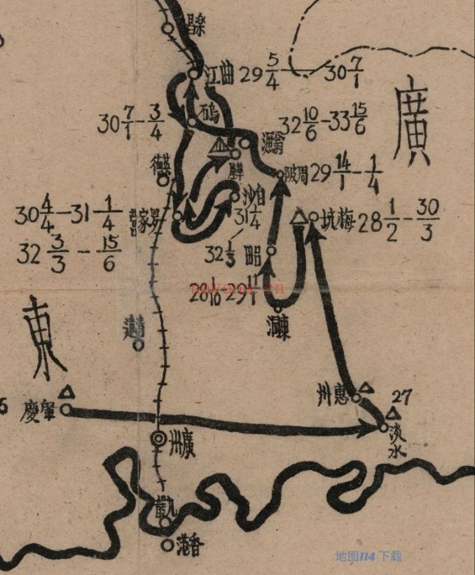 151师八年抗战概图