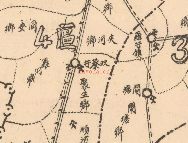 1943年《宿迁县自治区域全图》