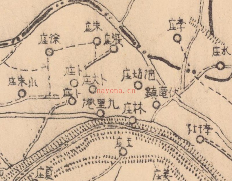 1942年江苏《泗阳县全图》