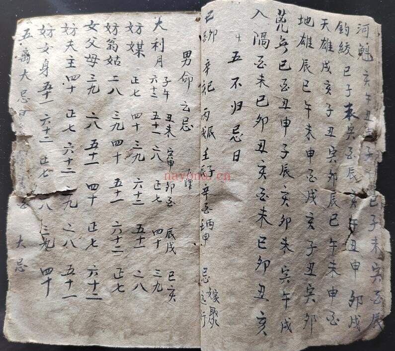 《湖南风水秘本》75页双页版（有破损）