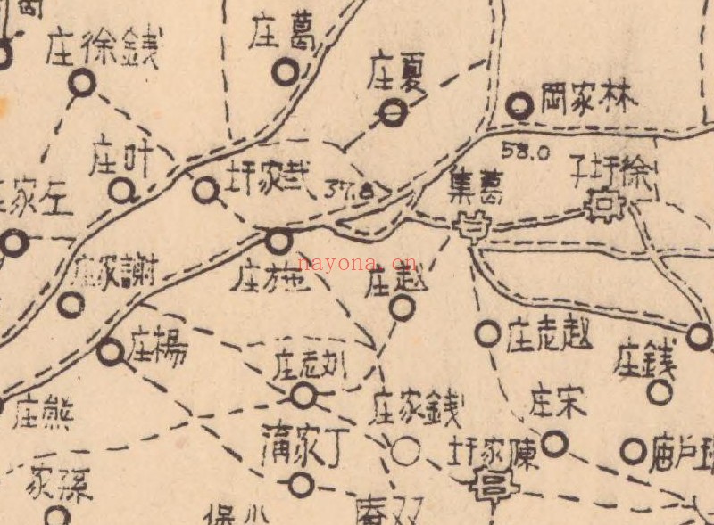 1942年江苏《泗阳县全图》