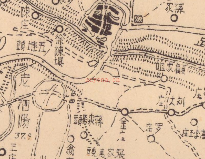 1942年江苏《泗阳县全图》