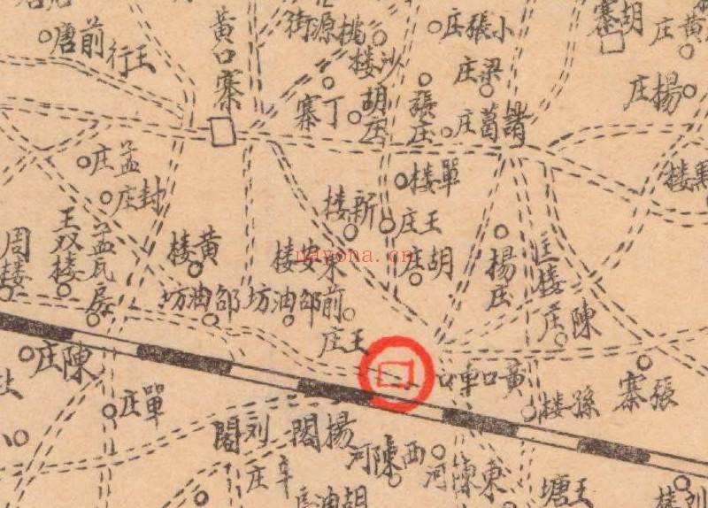 1940年代年安徽《萧县全图》