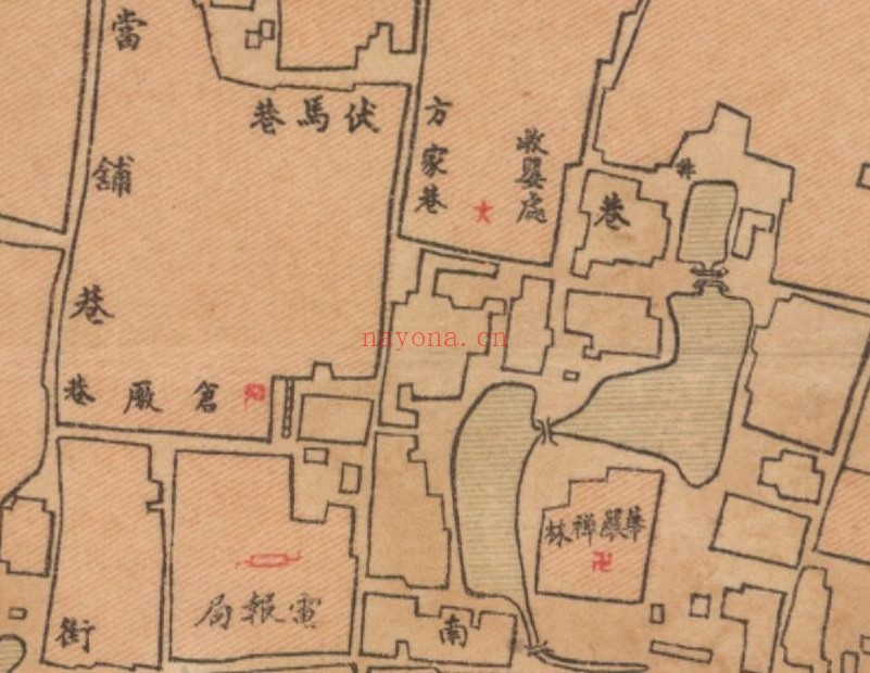 1921年江苏《涟水县城厢图》