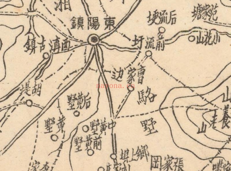 1943年江苏《句容县全境图》