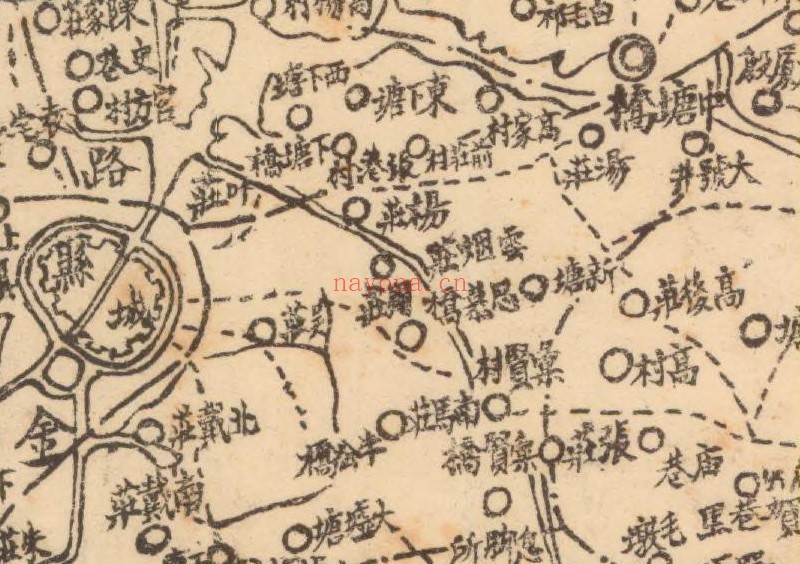 1943年江苏《金坛县全境形势图》