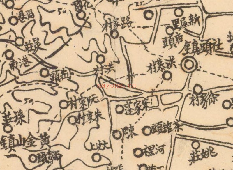 1943年江苏《金坛县全境形势图》