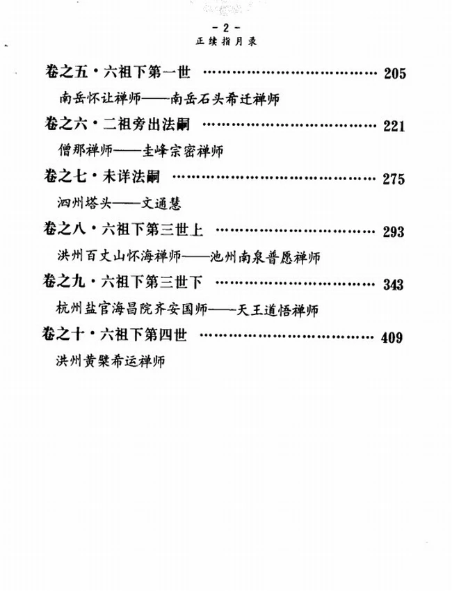 《正续指月录》全