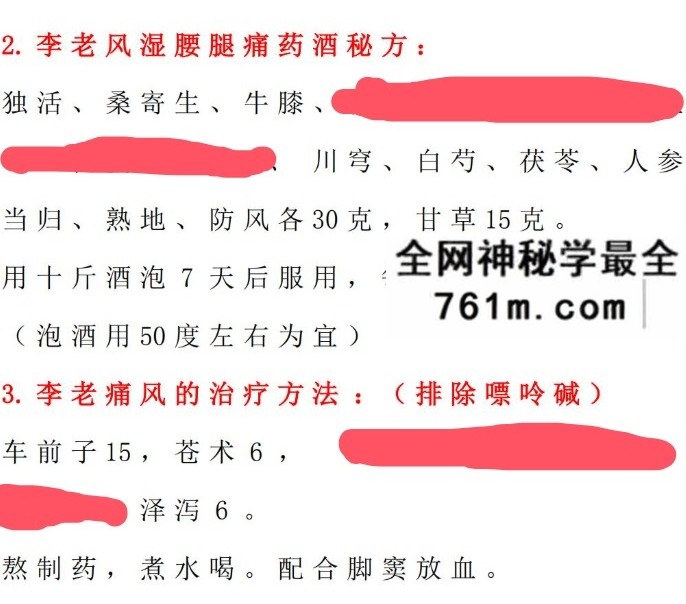 《四川李老特效药方》6页