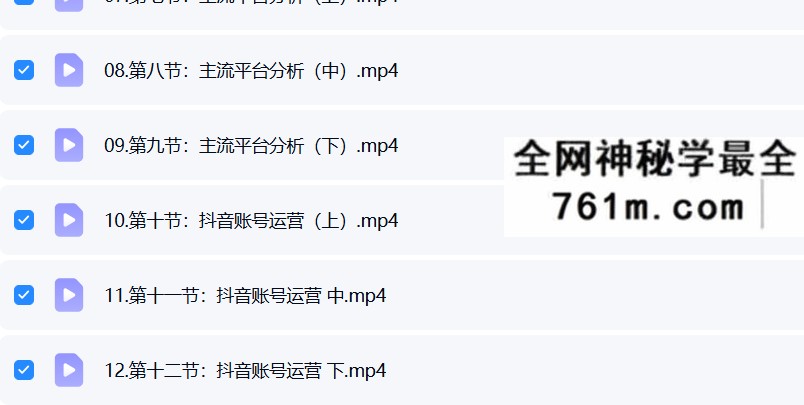 知易而行 梁兴扬 新媒体电商运营视频课24集+课件