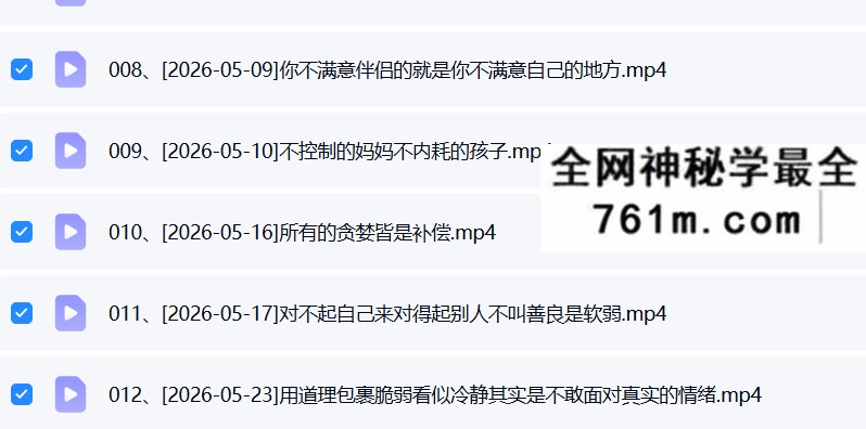 2026年 六日老师《深度心理案例》16集