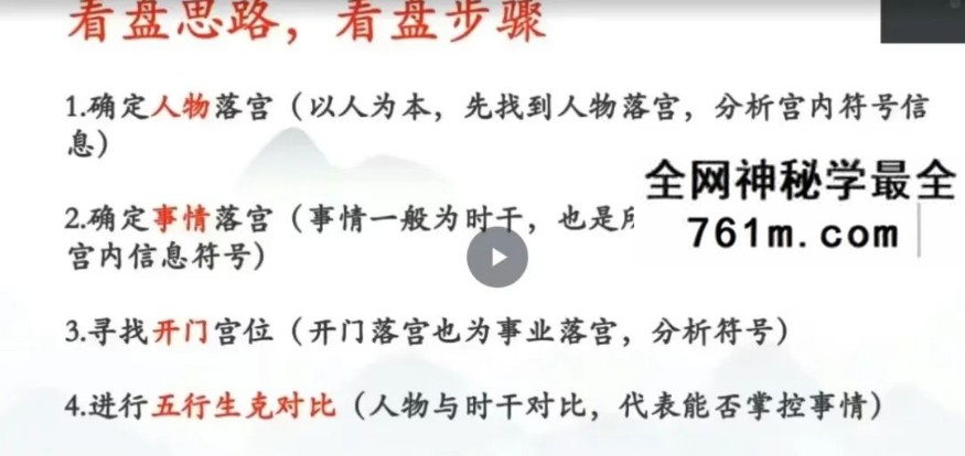 博雅学院 生可老师《奇门高级辅导专栏终身盘解析》8集