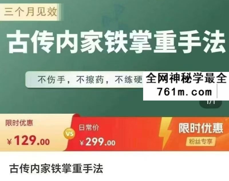 古传内家铁掌重手法6集
