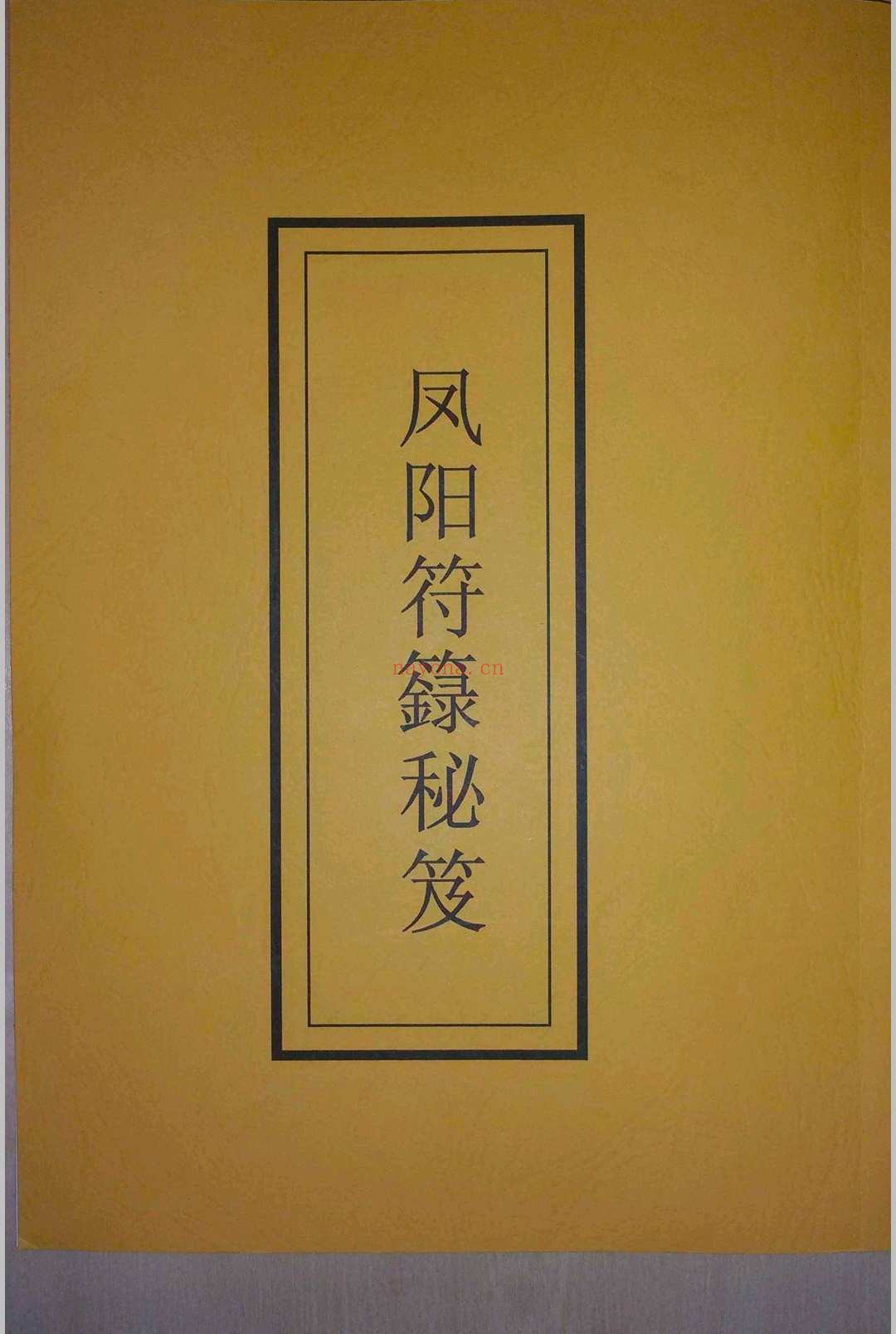 凤阳符箓秘笈