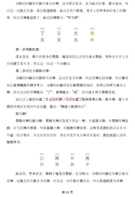 南卜子注解《滴天髓隐藏技法》238页