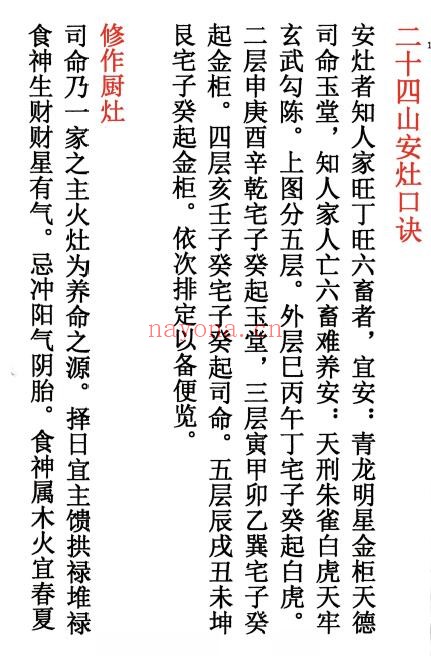 《二十四山安灶方位诀》60页