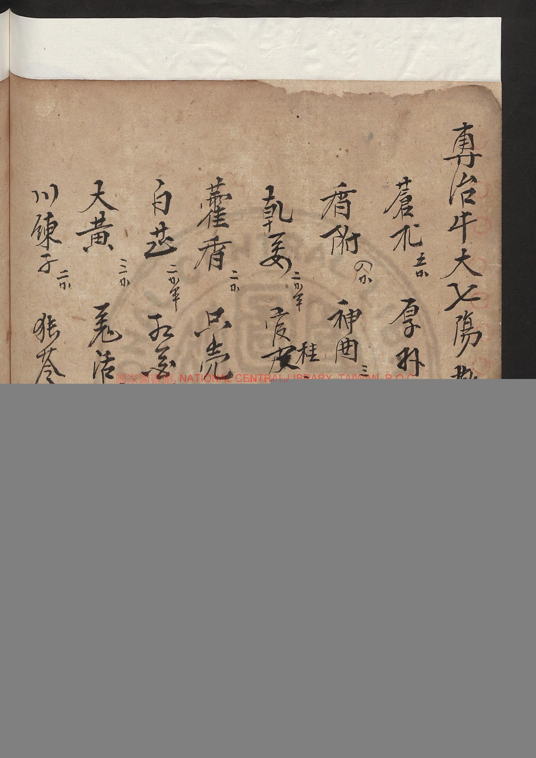 牛杂病全书_聚义永_清_写本
