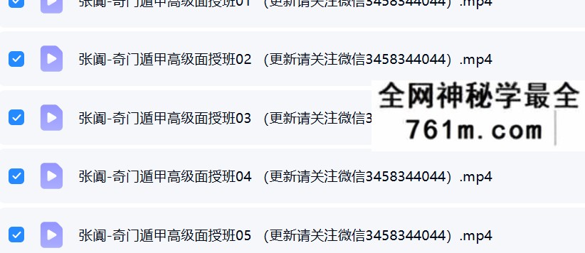 张阗 奇门遁甲高级面授班5集