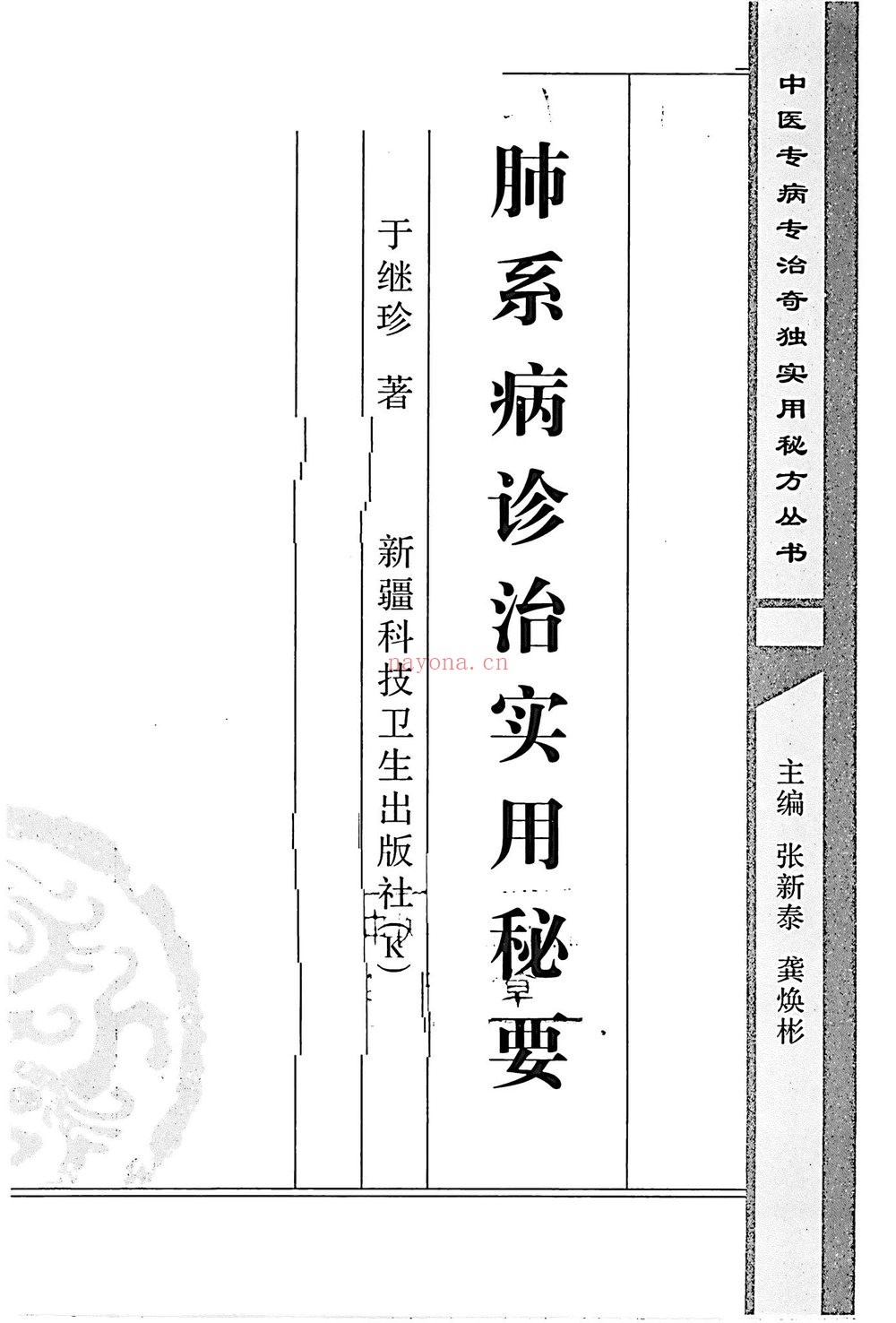 《肺部病诊治实用秘要附案例》PDF电子书（339页）