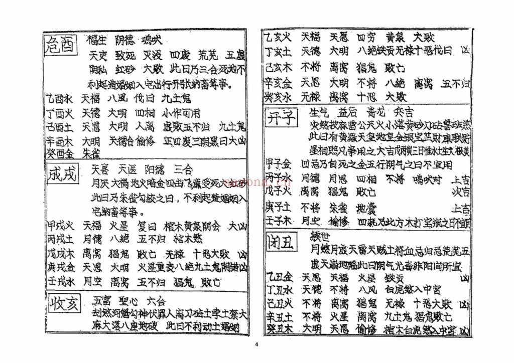 《象吉通书》民国二年上海书局