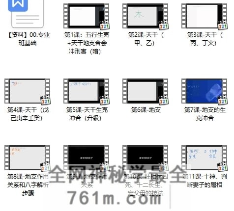 酉叔子平职业班视频73集